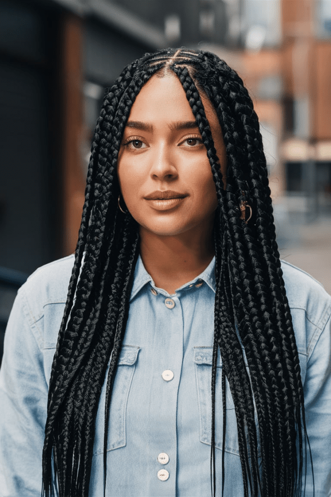 Difference Between Bohemian Box Braids and Bohemian Knotless Braids