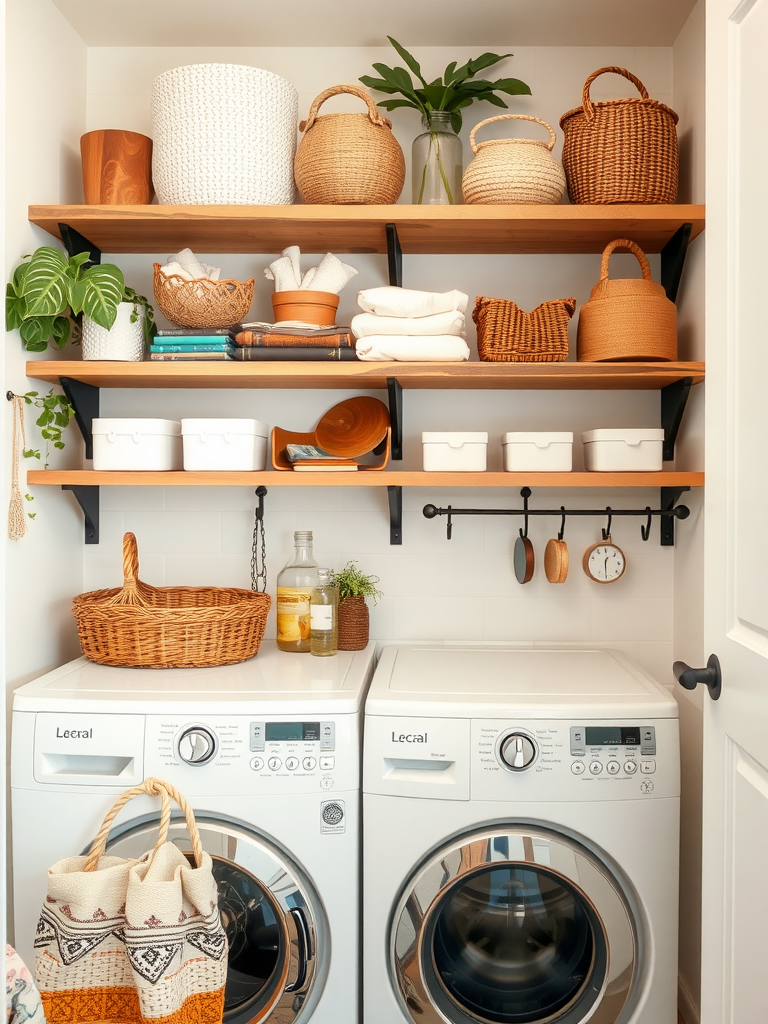 Creative Boho Style Laundry Room Decor Ideasv