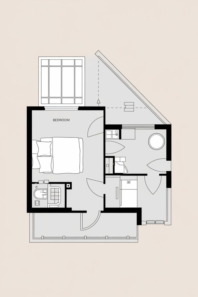 Loft Conversion Layout Floor Plans Ideas New Small One Bedroom Apartment Ideas Layout Floor Plans