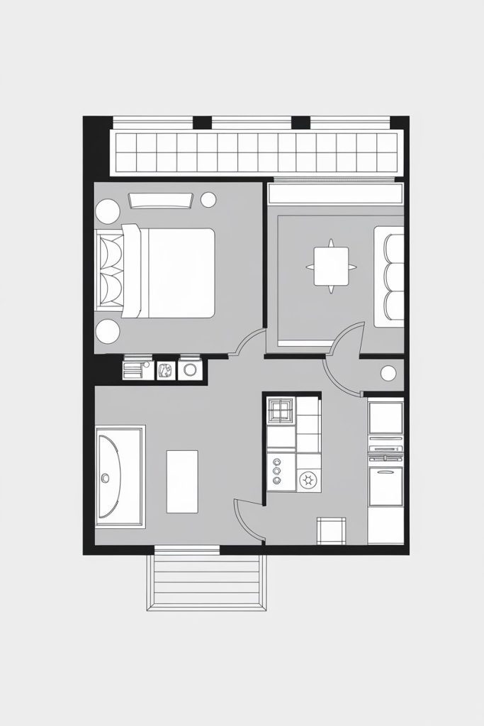 7 Small One Bedroom Apartment Ideas Layout Floor Plans