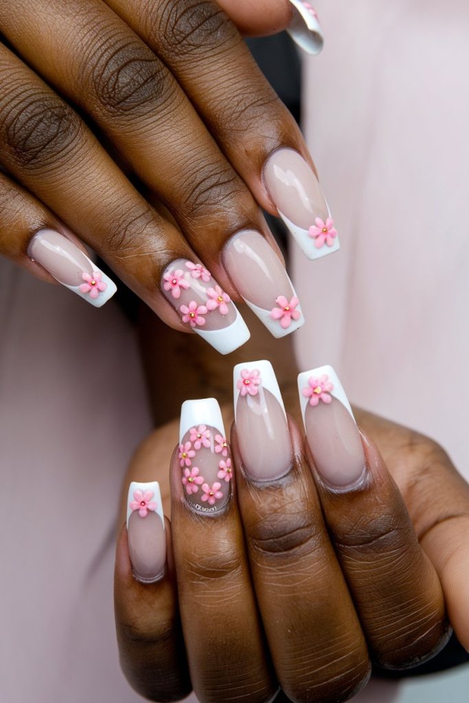 Stunning French Tip Nail Art Designs for Black Women of All Skin Tones