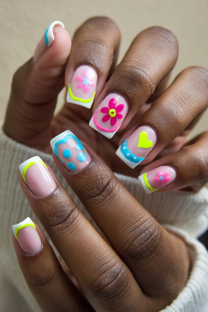 Stunning French Tip Nail Art Designs for Black Women of All Skin Tones