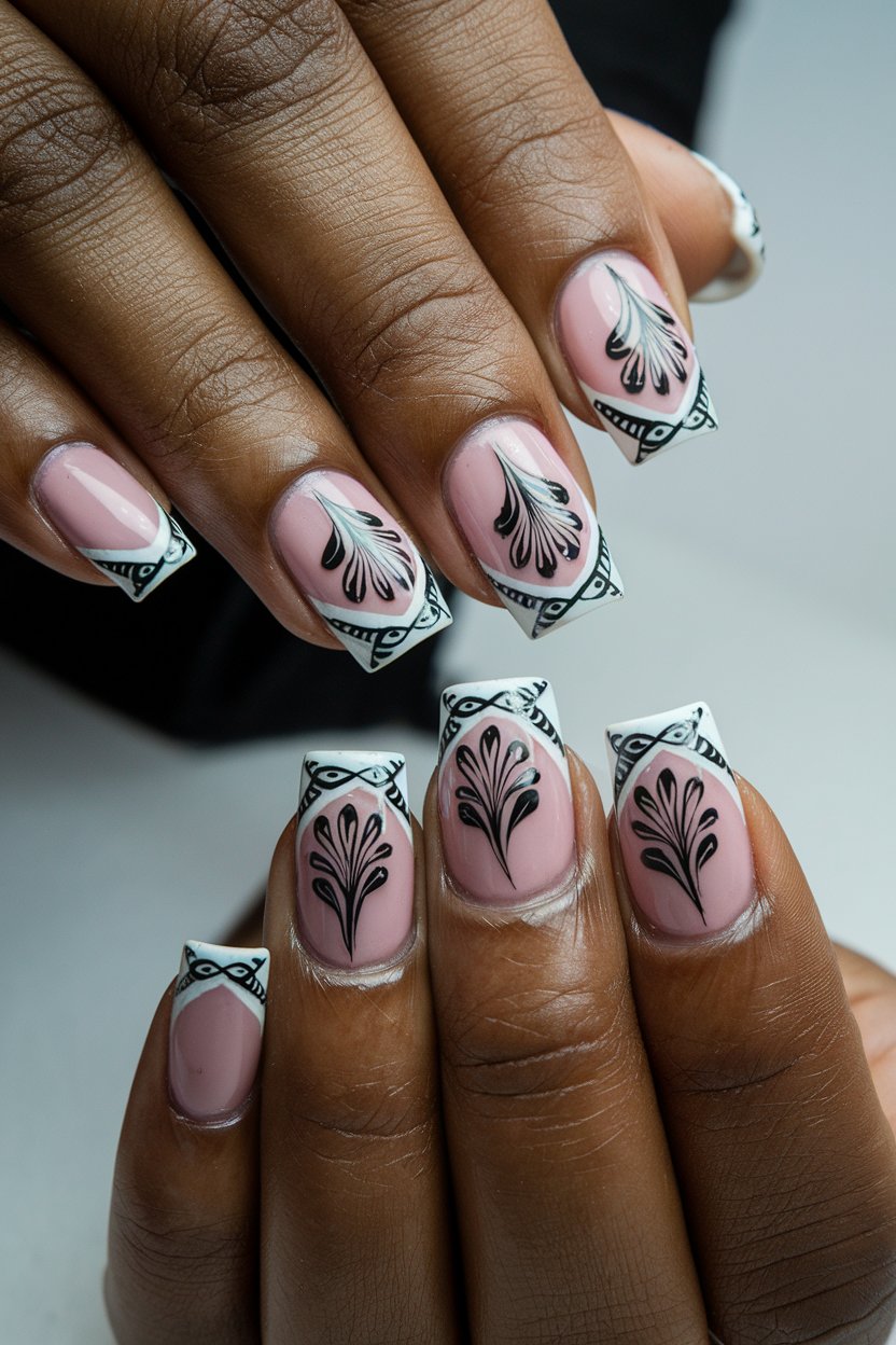 Stunning French Tip Nail Art Designs for Black Women of All Skin Tones