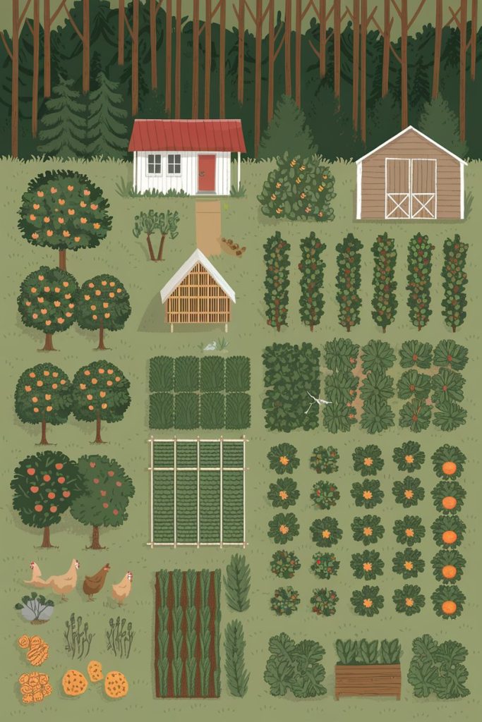 2 Acres Homestead Layout