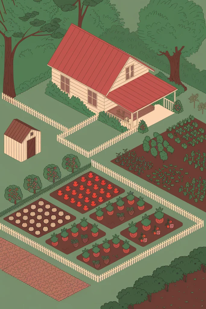 1/2 Acre Homestead Layout