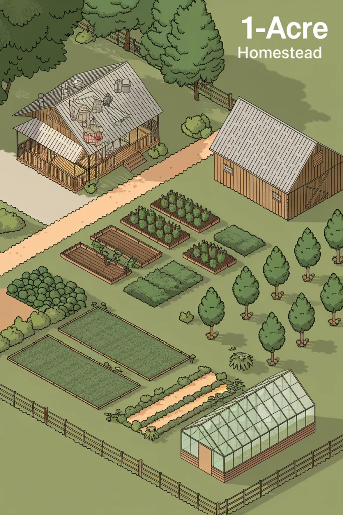 1/4 Acre Homestead Layout