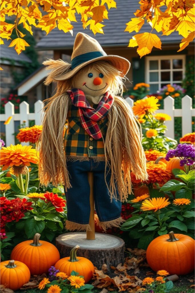 13 Charming Scarecrow Ideas for Fall Gardens DIY 2 Scarecrow Ideas