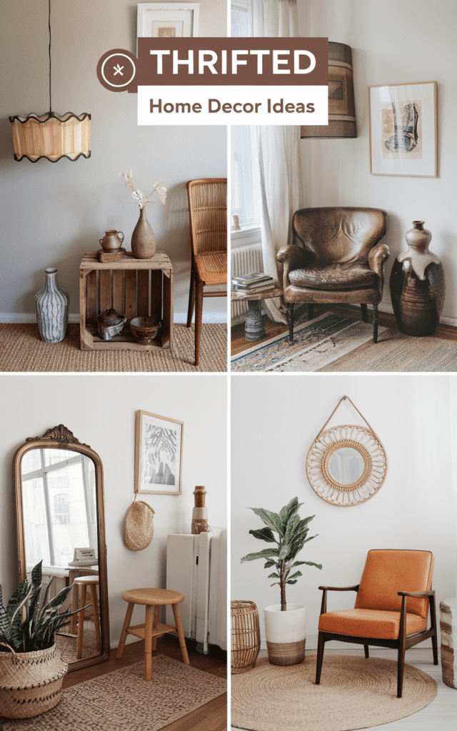 a 4 picture collage of thrifted home decor ideas e vHYbP HzSiW3NEx6kHv0gA 6TPfjr7dTFqP2DMko R8mQ