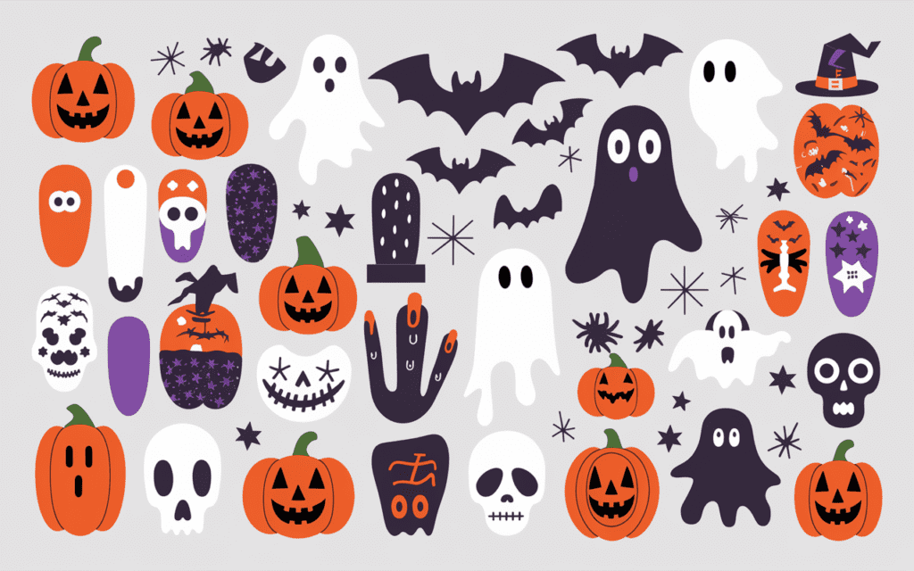 an illustration of 21 halloween nail designs there czpa2fPlQBmetwc2KAm5ow 8 N05edmT5yWwx8TRzmtJg