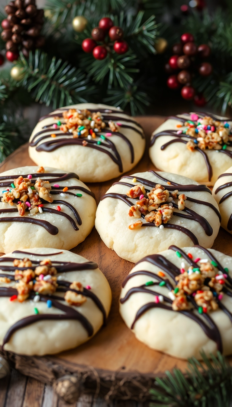 21 Festively Decorated Christmas Sugar Cookies That Will Dazzle Your Guests! - 18. Nutty Christmas Cookies