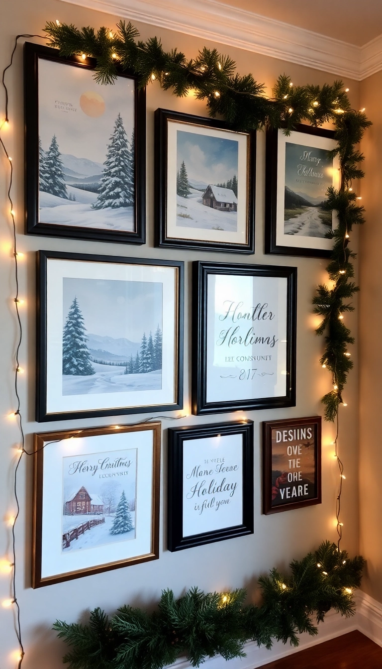 21 Luxury Christmas Decor Ideas That'll Make Your Home Shine Like a Winter Wonderland! - 8. Festive Artwork