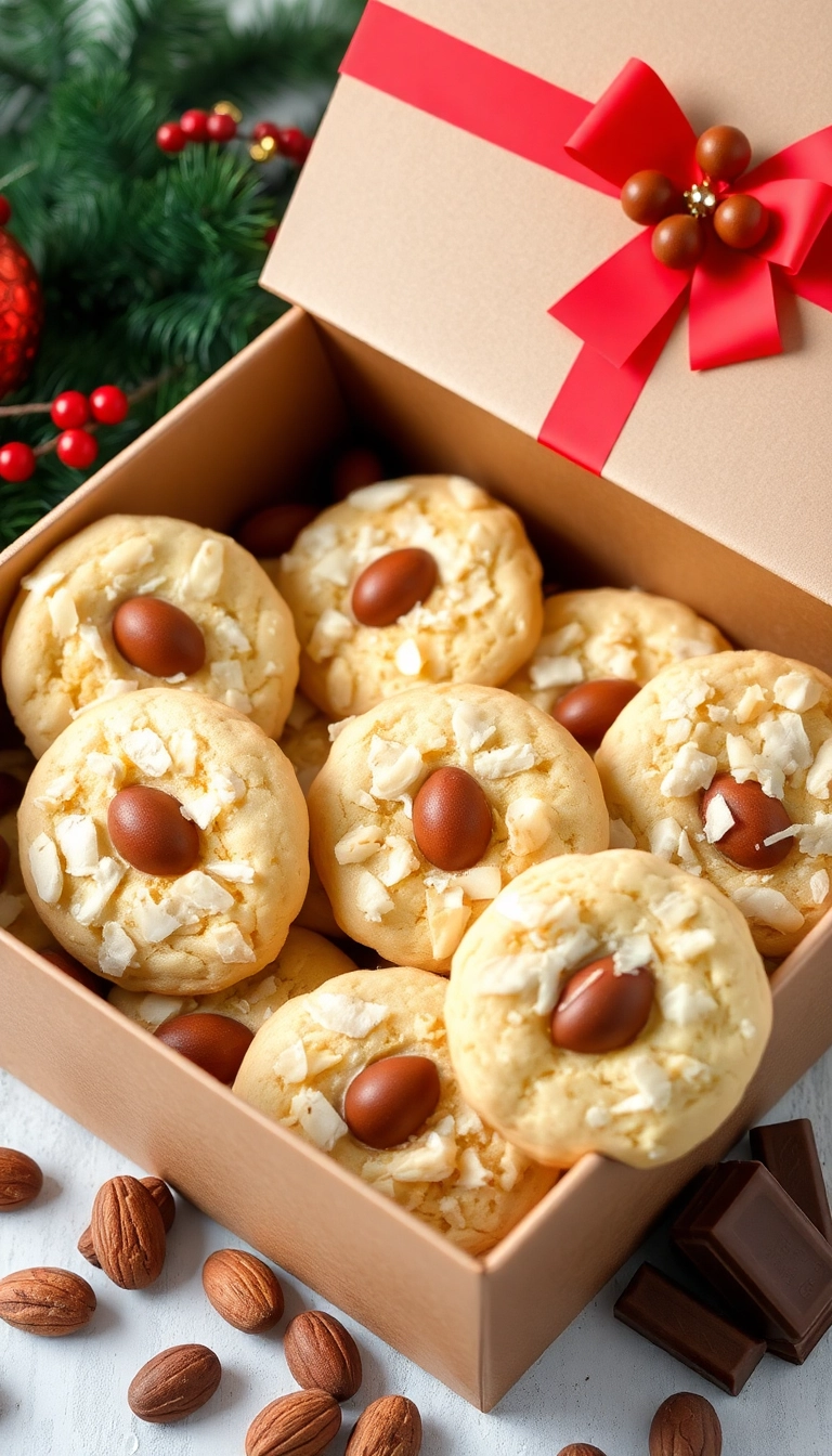 21 Irresistible Christmas Cookie Box Ideas That'll Make You the Star of the Holidays! - Almond Joy Cookies