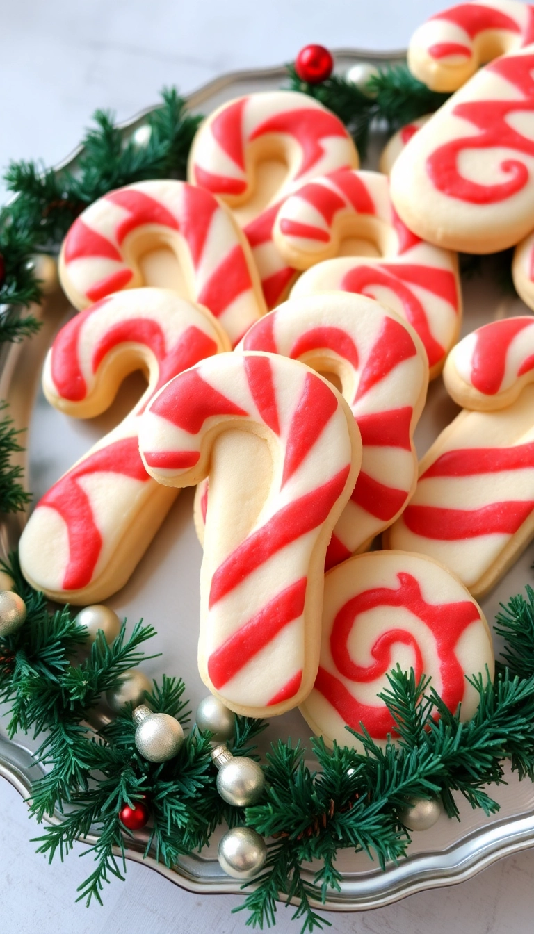 21 Festively Decorated Christmas Sugar Cookies That Will Dazzle Your Guests! - 11. Candy Cane Swirl Cookies