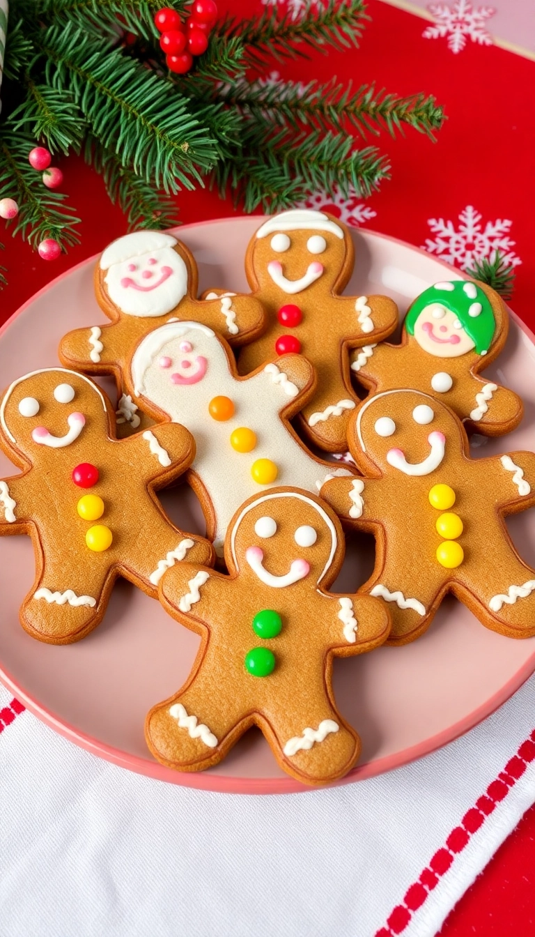 21 Festively Decorated Christmas Sugar Cookies That Will Dazzle Your Guests! - 1. Classic Gingerbread Men