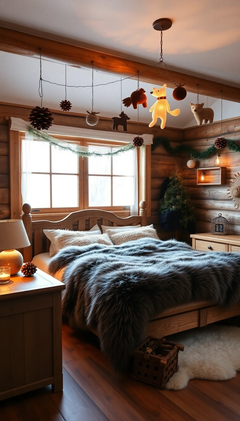 21 Magical Christmas Room Inspo Ideas That Will Make You Wish It Was December All Year! - 1. Whimsical Woodland Retreat