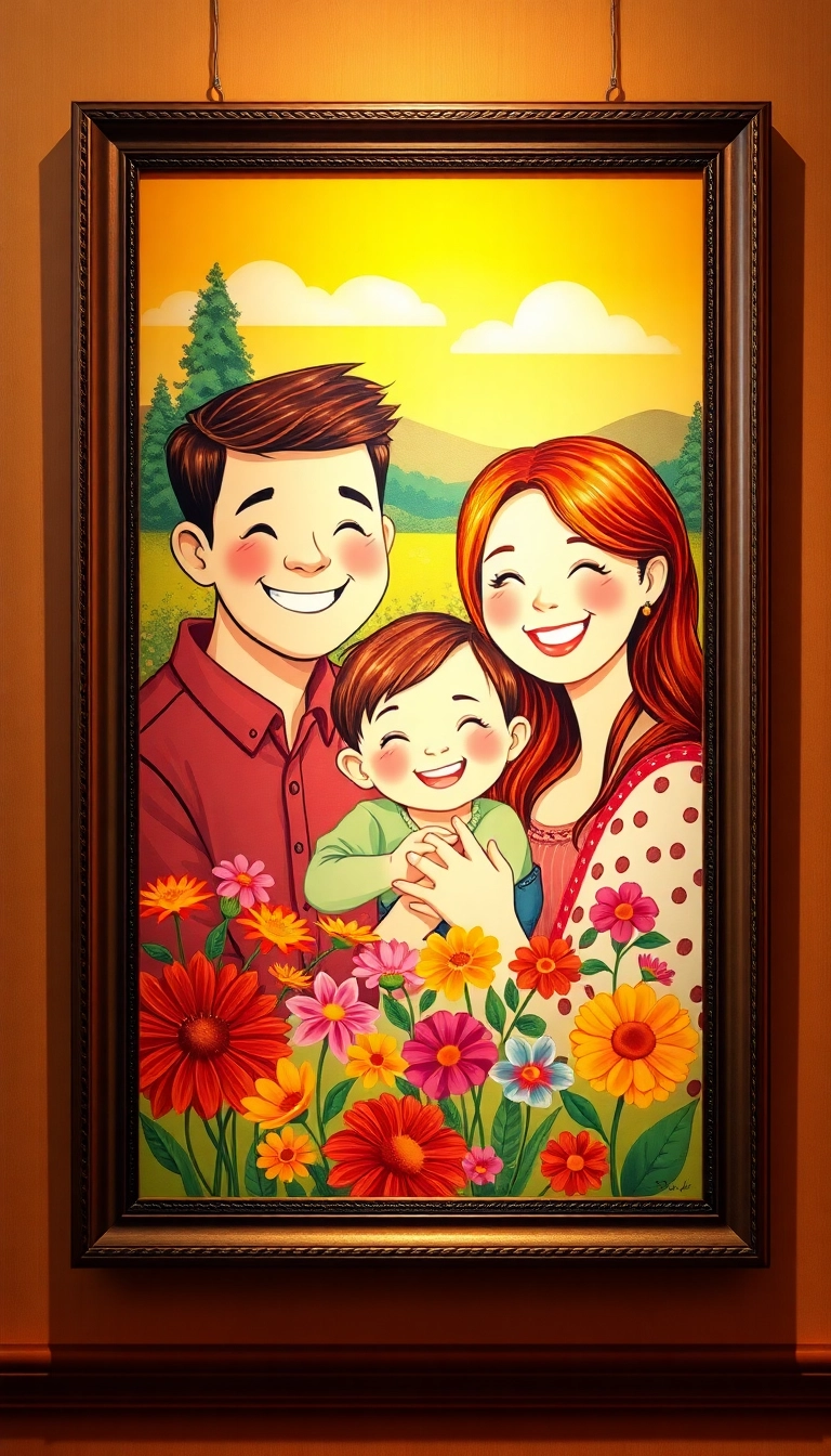 21 Unique Christmas Gifts for Parents That Will Melt Their Hearts (You Won't Believe #13!) - 1. Personalized Family Portrait