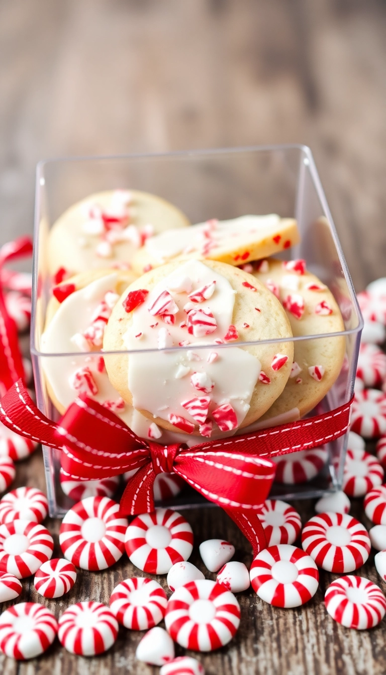 21 Irresistible Christmas Cookie Box Ideas That'll Make You the Star of the Holidays! - Peppermint Bark Cookies