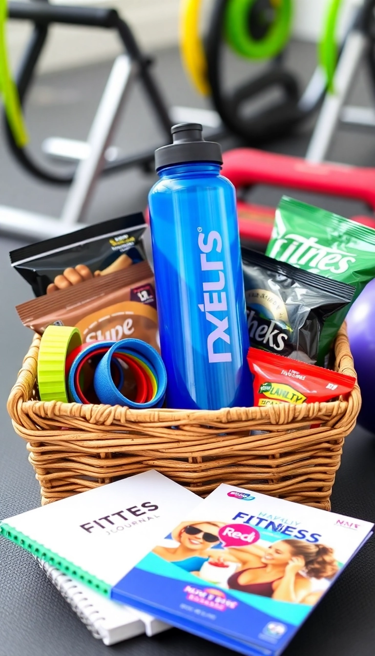 21 Christmas Basket Gift Ideas That Will Delight Everyone on Your List! - 11. Fitness Basket