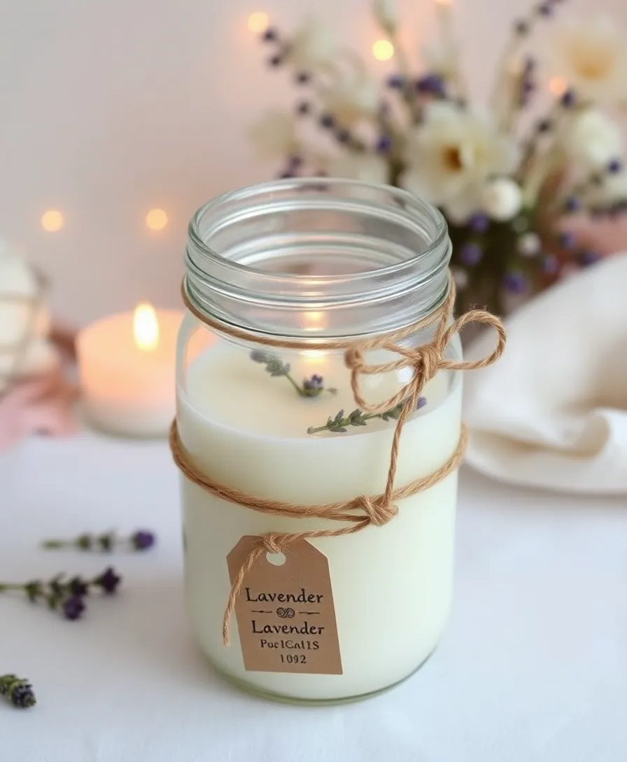 21 Easy DIY Mason Jar Gifts You Can Make in Under an Hour (No Crafting Skills Required!) - 4. Candle in a Jar