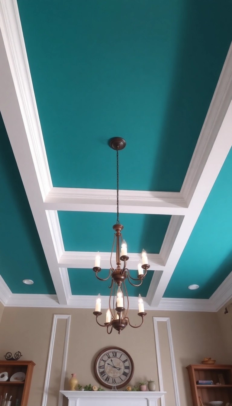 21 Bold Ceiling Designs That'll Make Your Home a Stylish Statement Piece! - 1. Vibrant Painted Ceilings