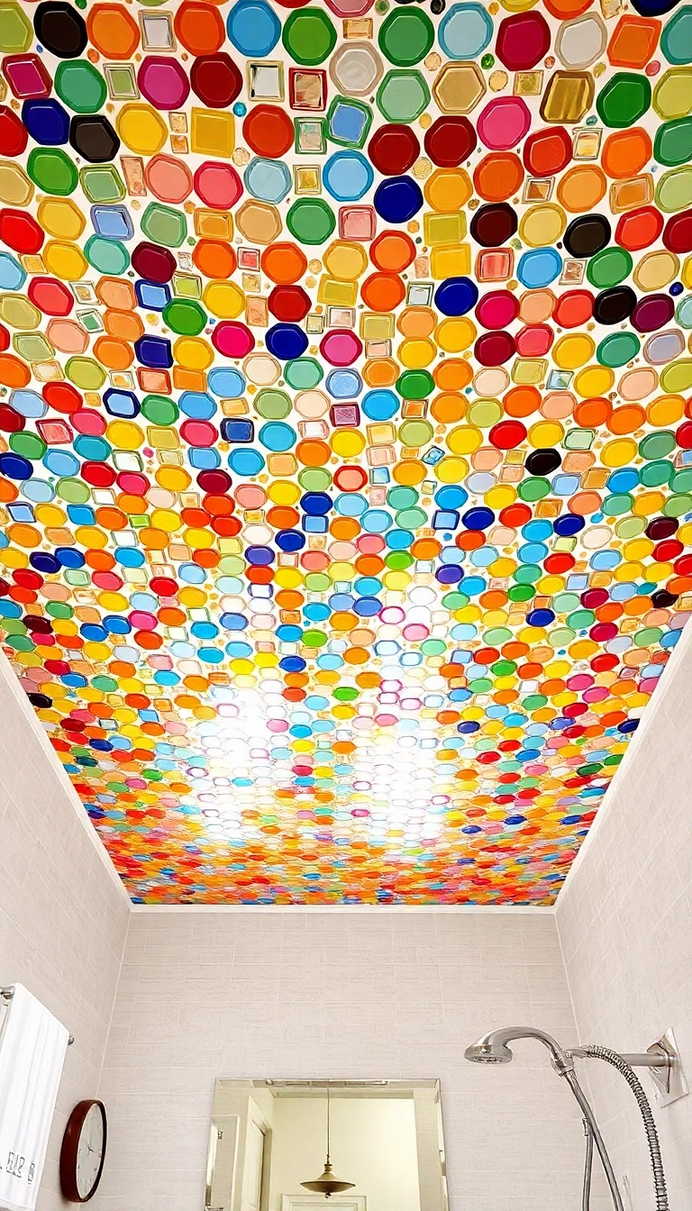 21 Bold Ceiling Designs That'll Make Your Home a Stylish Statement Piece! - 13. Mosaic Tile Ceilings