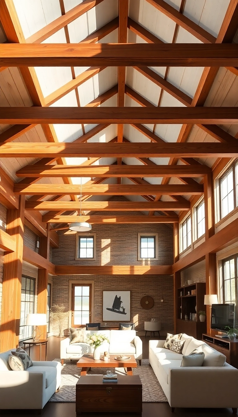 21 Bold Ceiling Designs That'll Make Your Home a Stylish Statement Piece! - 3. Wood Beams and Panels