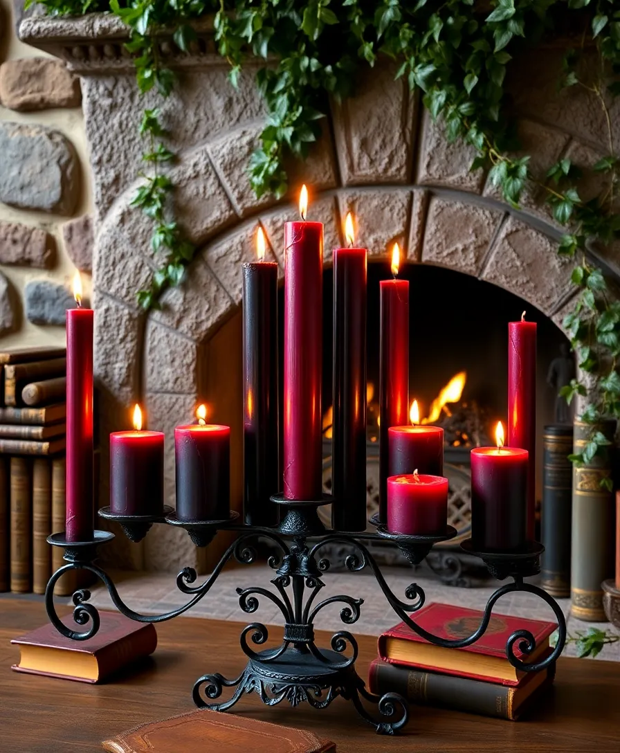 21 Enchanting Gothic Cottage Decor Ideas That'll Make You Feel Like You're in a Fairy Tale! - 3. Gothic Candles