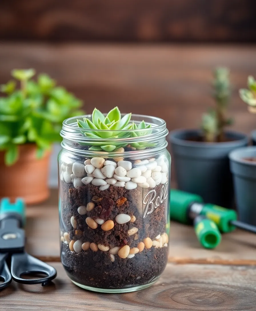 21 Easy DIY Mason Jar Gifts You Can Make in Under an Hour (No Crafting Skills Required!) - 5. Garden in a Jar