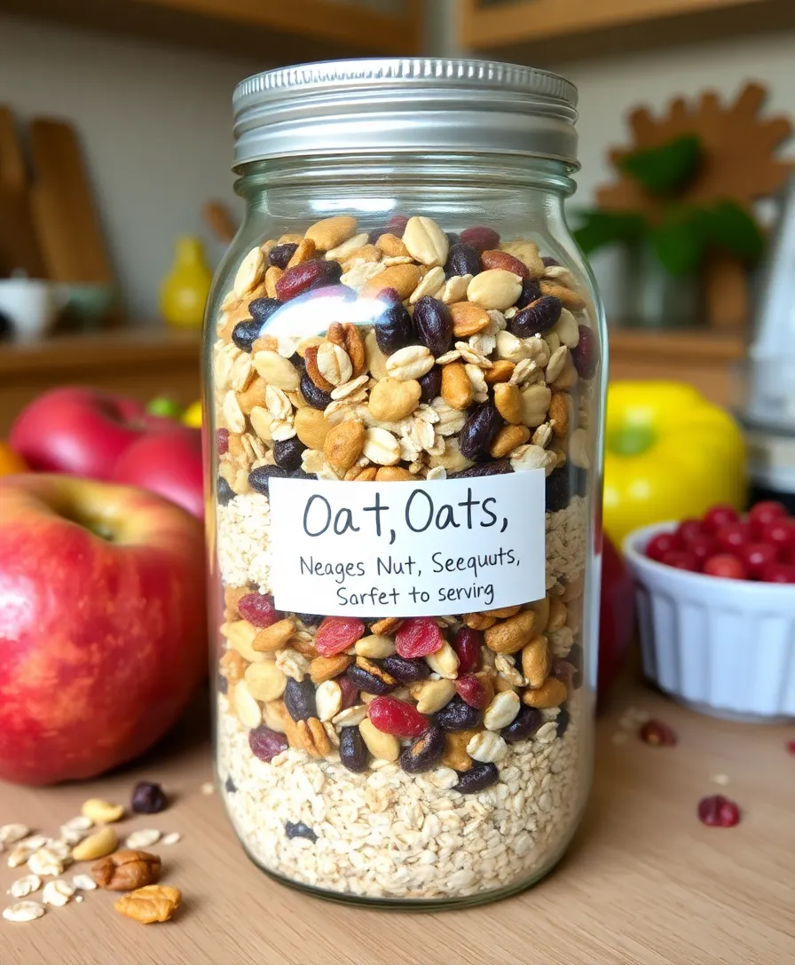 21 Easy DIY Mason Jar Gifts You Can Make in Under an Hour (No Crafting Skills Required!) - 18. DIY Muesli Mix